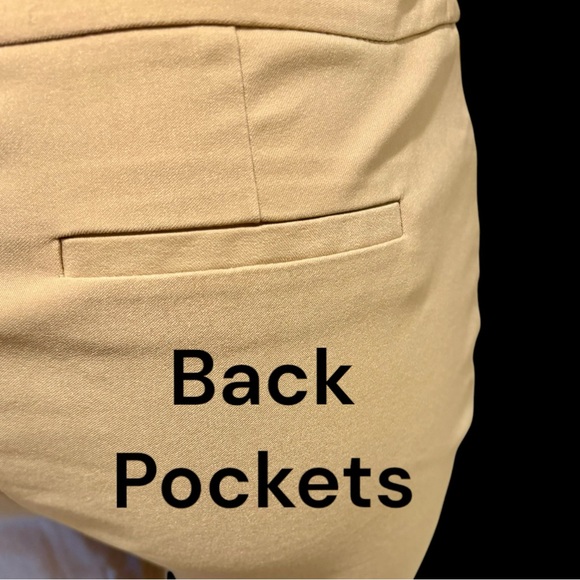 Chicos So Slimming Tan Pull On Brigitte Slim Leg Crop Pants Size 1 US Size 8 - Picture 2 of 12